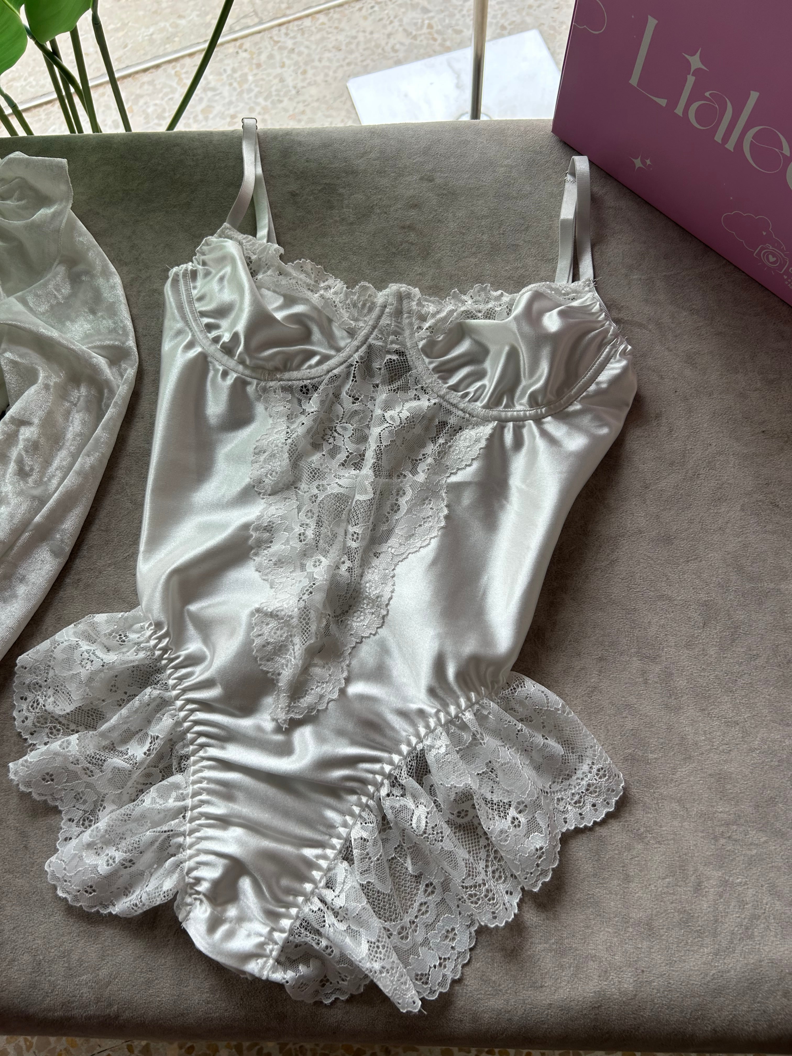 Pearly Lace Bodysuit