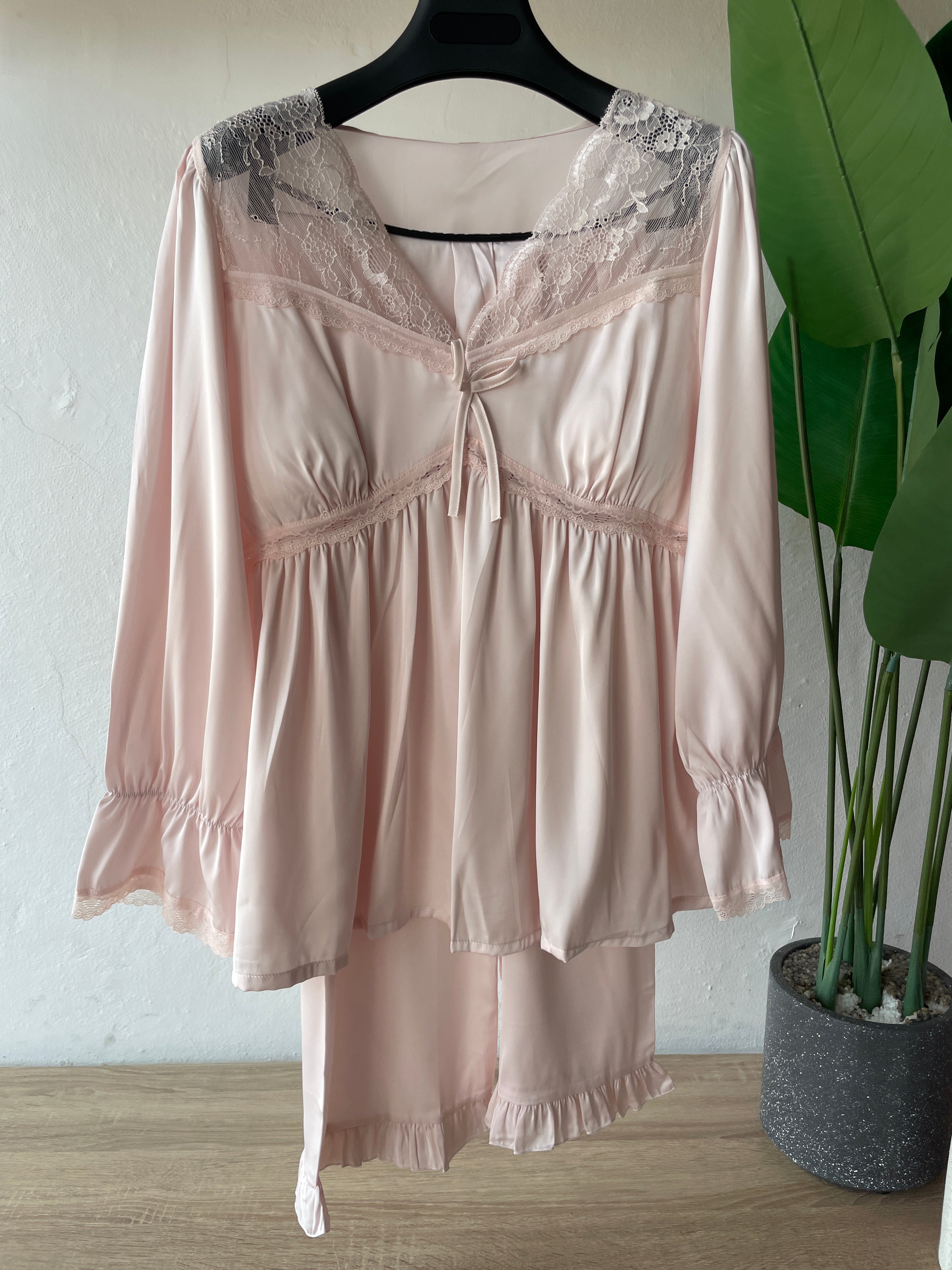RufflyPastel  Satin PJ