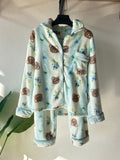 🐻Teddy bear striped blue Cute Winter PJ S333
