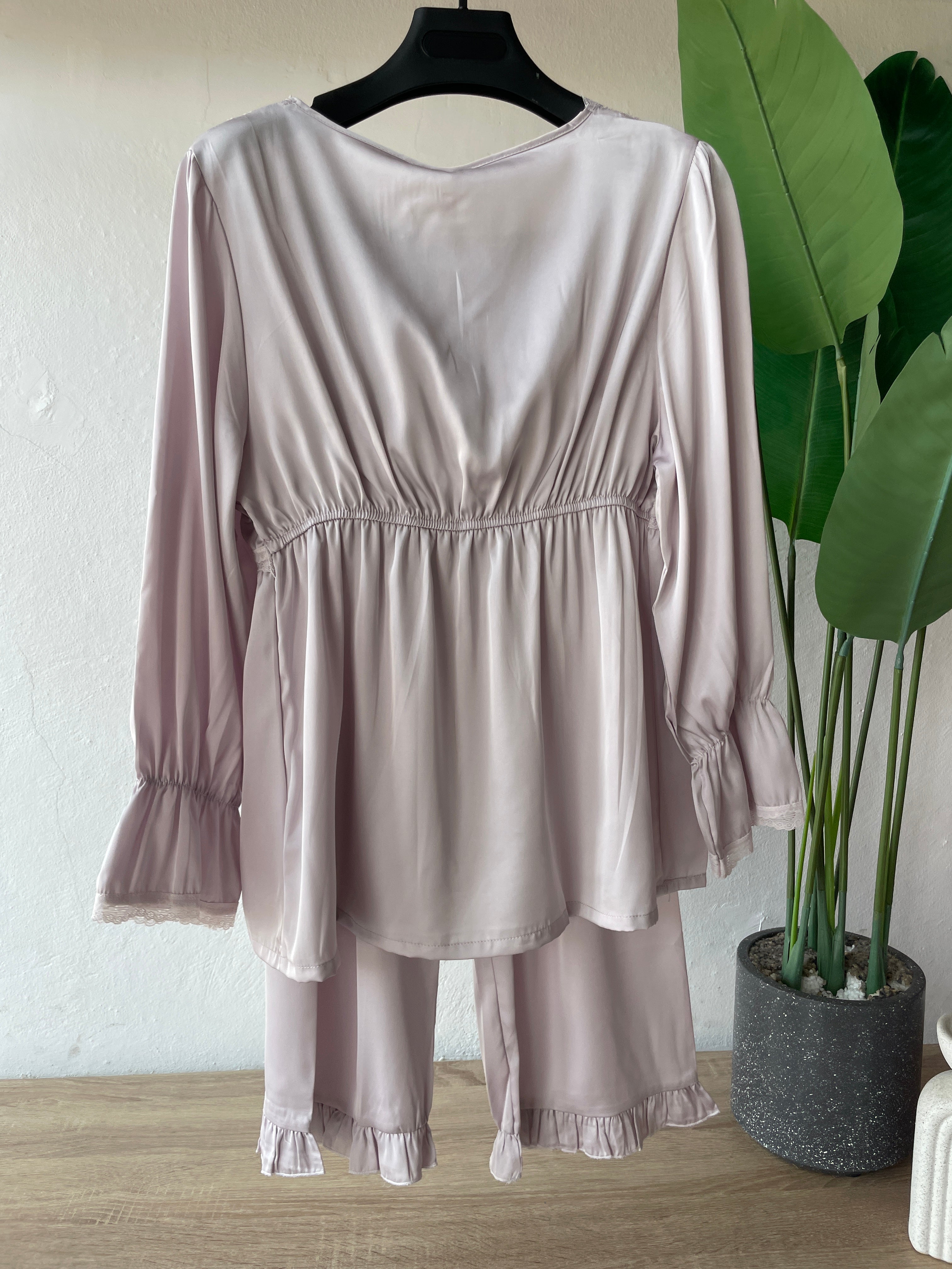 RufflyPastel  Satin PJ