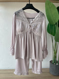 RufflyPastel  Satin PJ