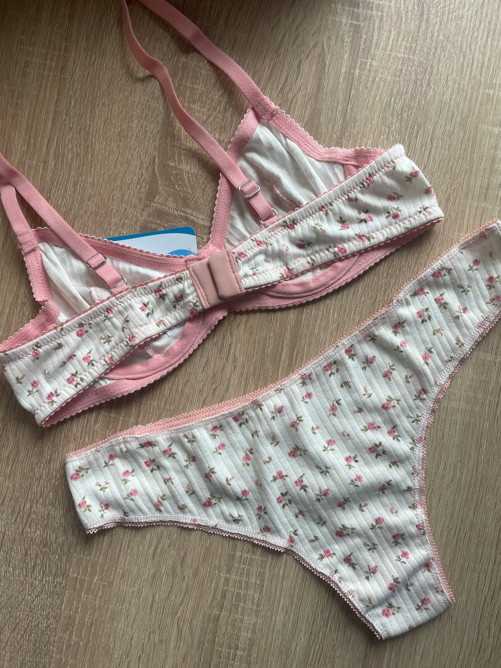 Luna White & Pink Floral  Set