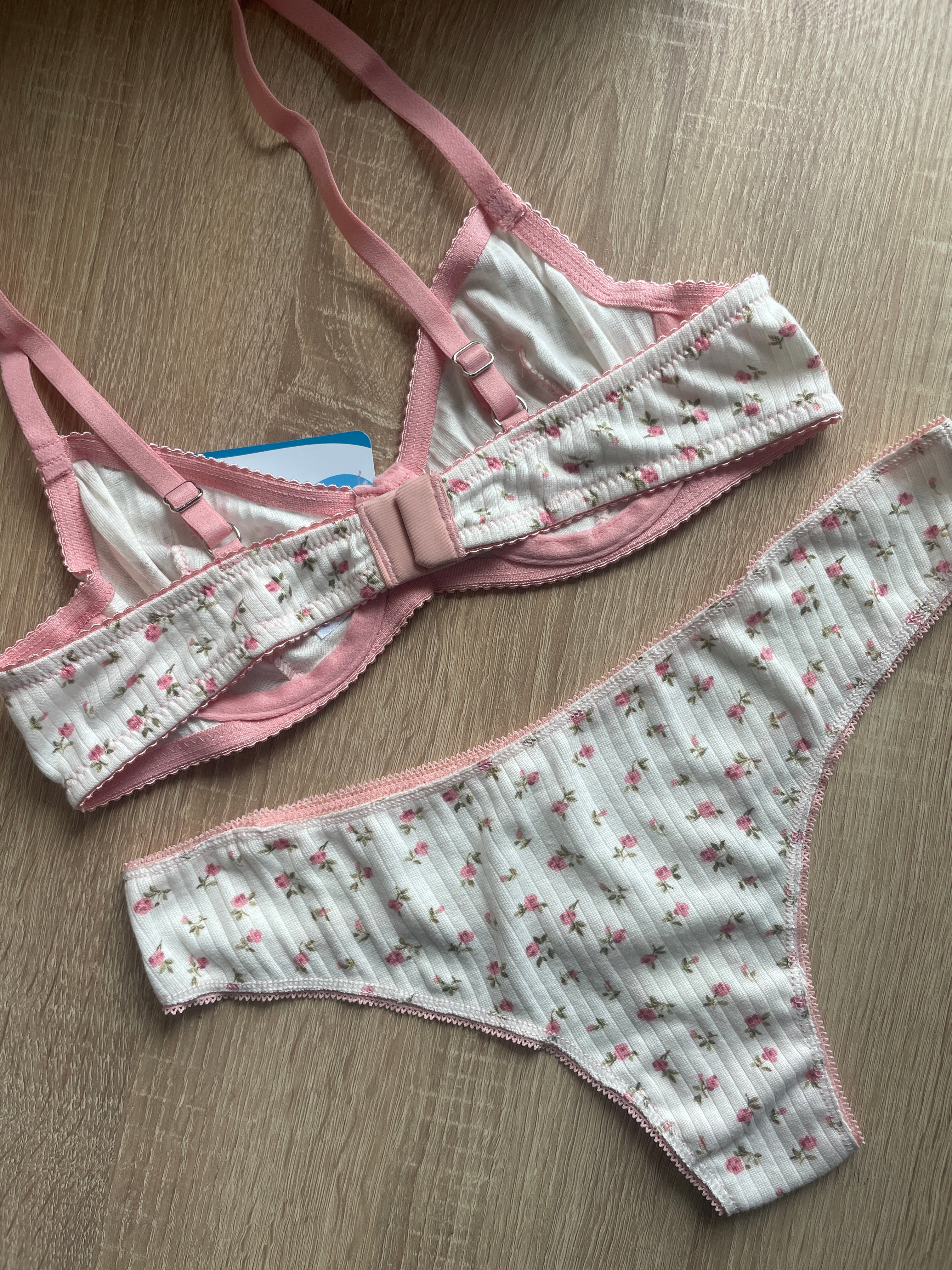 Luna White & Pink Floral  Set