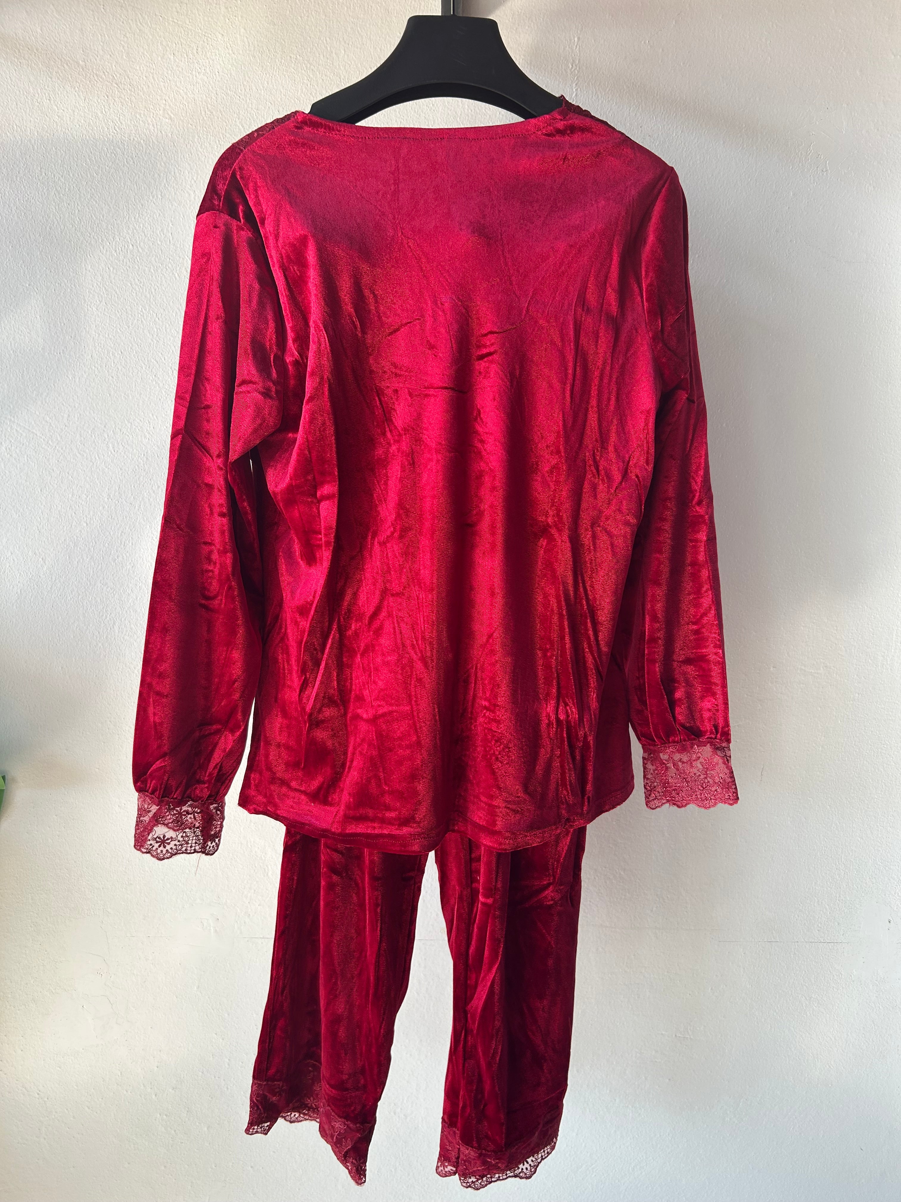 Velvet Pajamas loose Long sleeved with Dontel S591