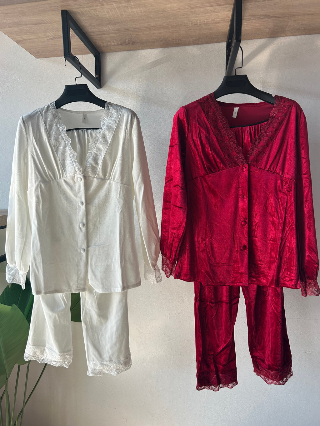 Velvet Pajamas loose Long sleeved with Dontel S591