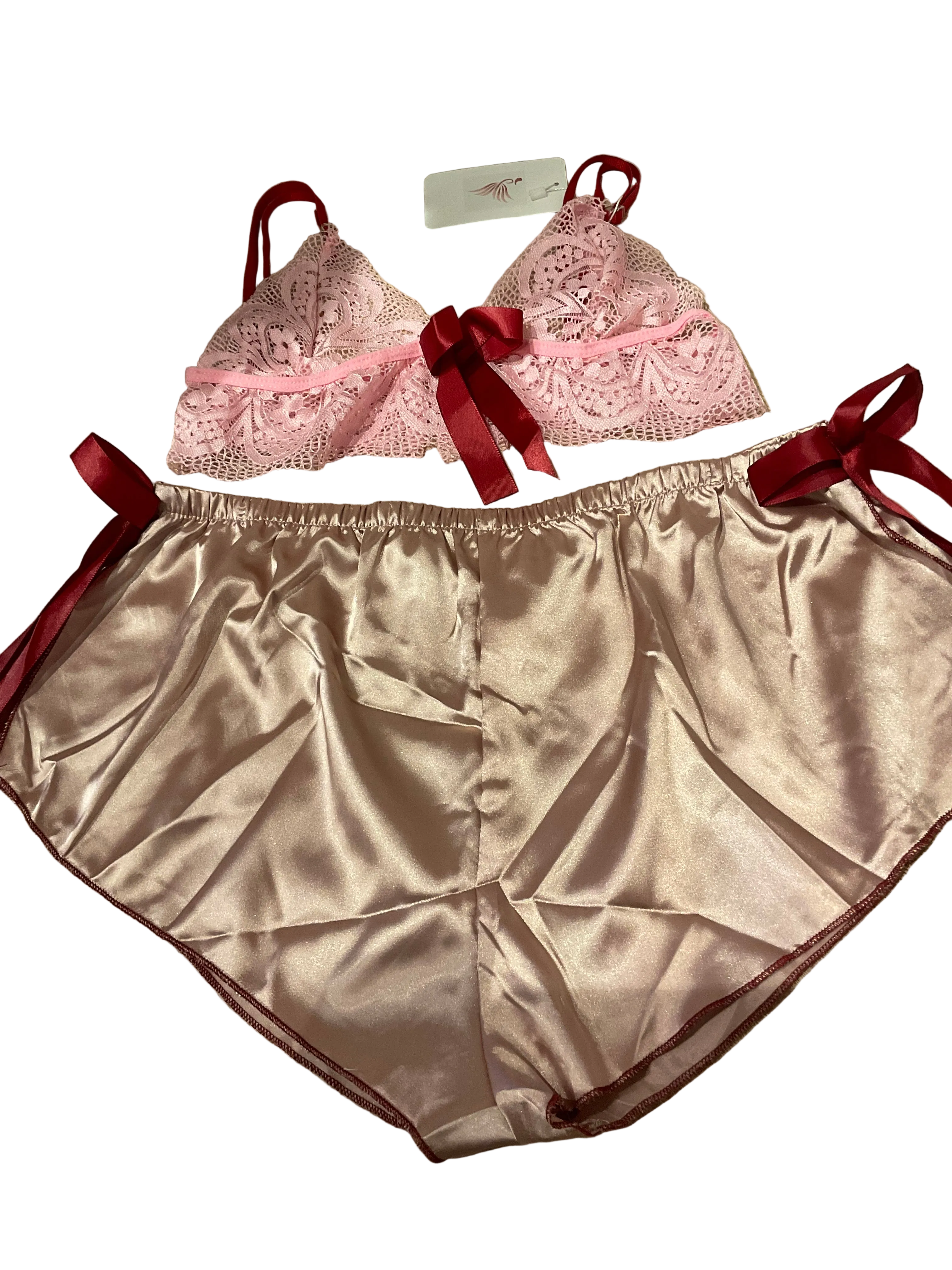 Bowy Satin Set